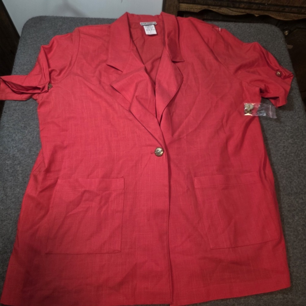 Mainstreet Classics Vintage Blouse Blazer Jacket Size 4 L2